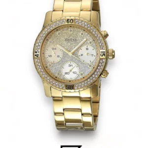 Original Watches,Women watches Guess Women's Gold Dial Stainless Steel Band Watch - W0774L5 Guess