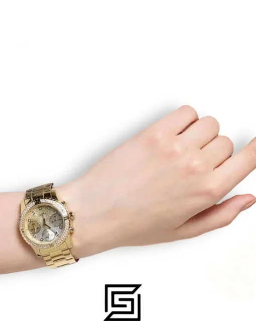 Original Watches,Women watches Guess Women's Gold Dial Stainless Steel Band Watch - W0774L5 Guess