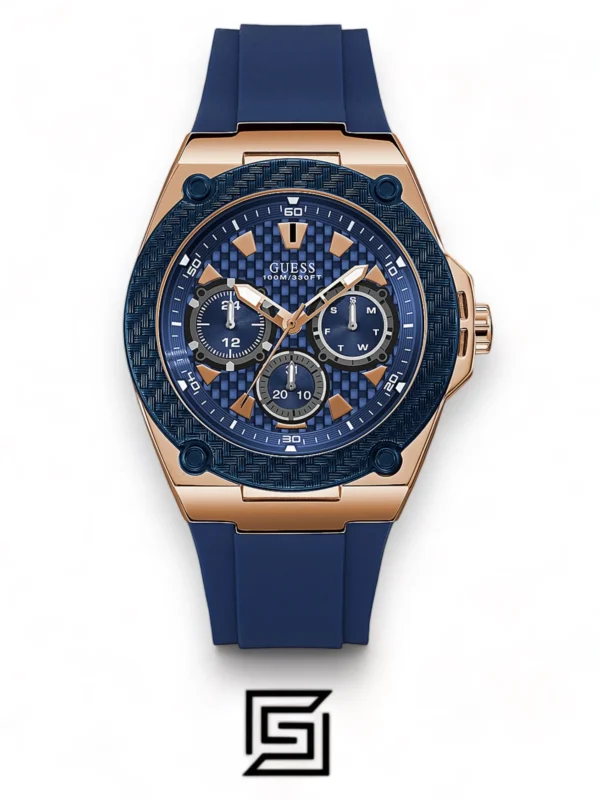 Men,Original Watches original-watches Guess Legacy Blue Silicon Band Watch - W1049G2 Guess