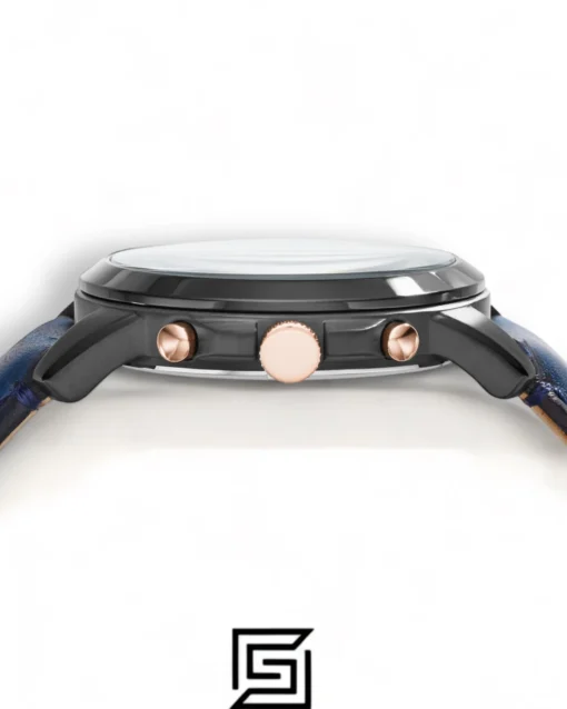 Men,Original Watches Fossil original-watches Grant Chronograph Navy Leather Watch - FS5061 Fossil