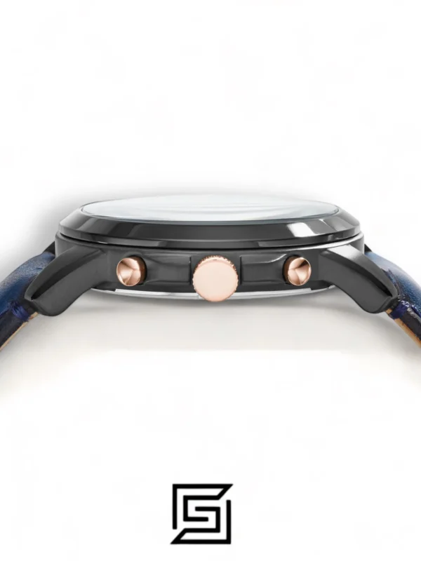 Men,Original Watches Fossil original-watches Grant Chronograph Navy Leather Watch - FS5061 Fossil