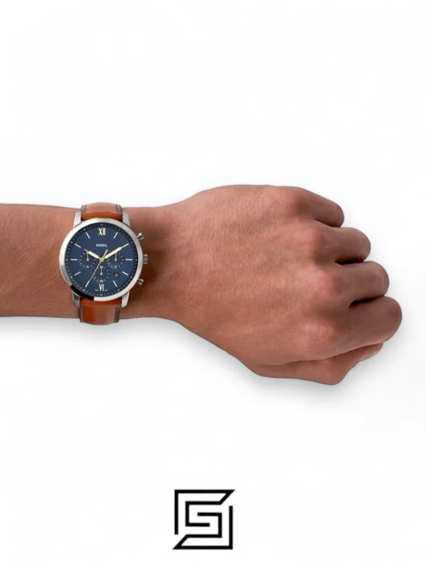 Men,Original Watches Fossil watches Neutra Chronograph Brown Leather Watch - FS5453 Fossil