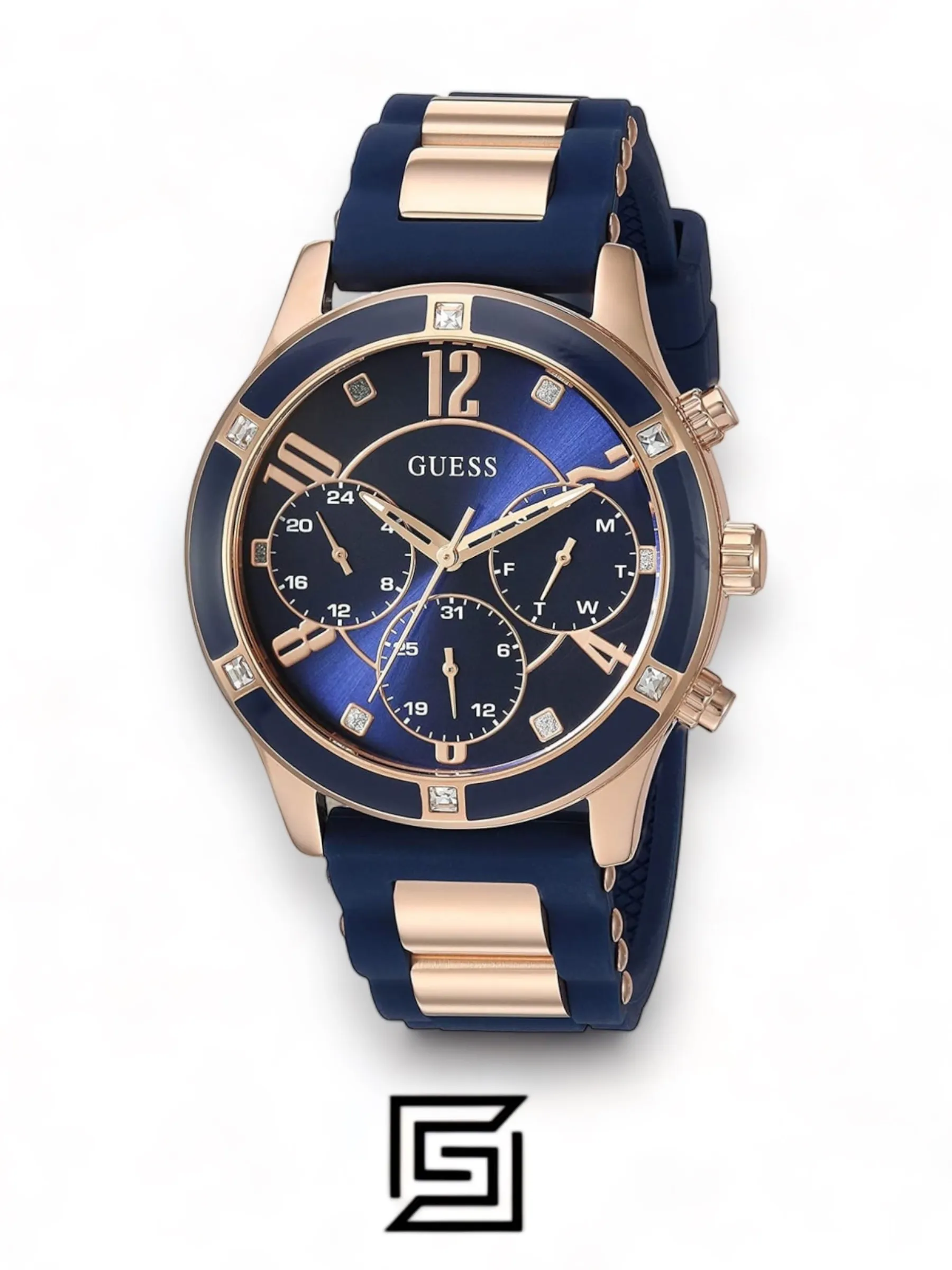 Original Watches,Women Guess watches Women's Silicone Chronograph Watch - W1234L4 Guess