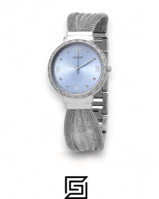 Original Watches,Women Guess watches Quartz Crystal Blue Dial Ladies Watch - U1083l4 Guess
