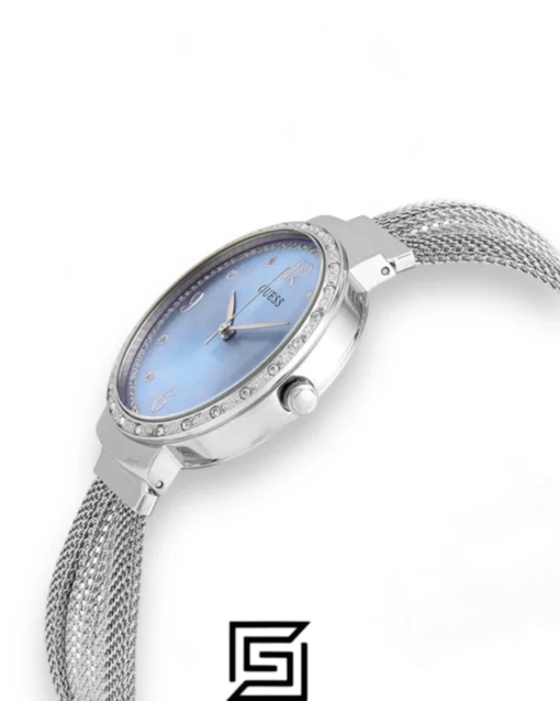 Original Watches,Women Guess watches Quartz Crystal Blue Dial Ladies Watch - U1083l4 Guess