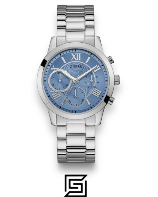Original Watches,Women Guess original-watches Women's Silver Stainless Steel Analog Blue Dial Quartz Watch - U1070L4 Guess