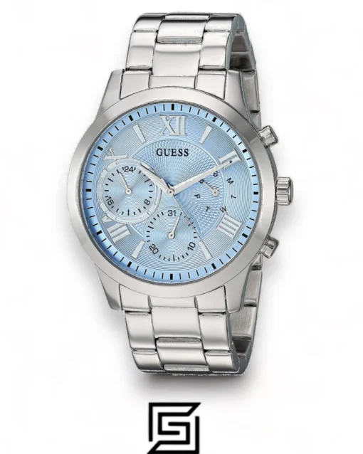 Original Watches,Women Guess original-watches Women's Silver Stainless Steel Analog Blue Dial Quartz Watch - U1070L4 Guess