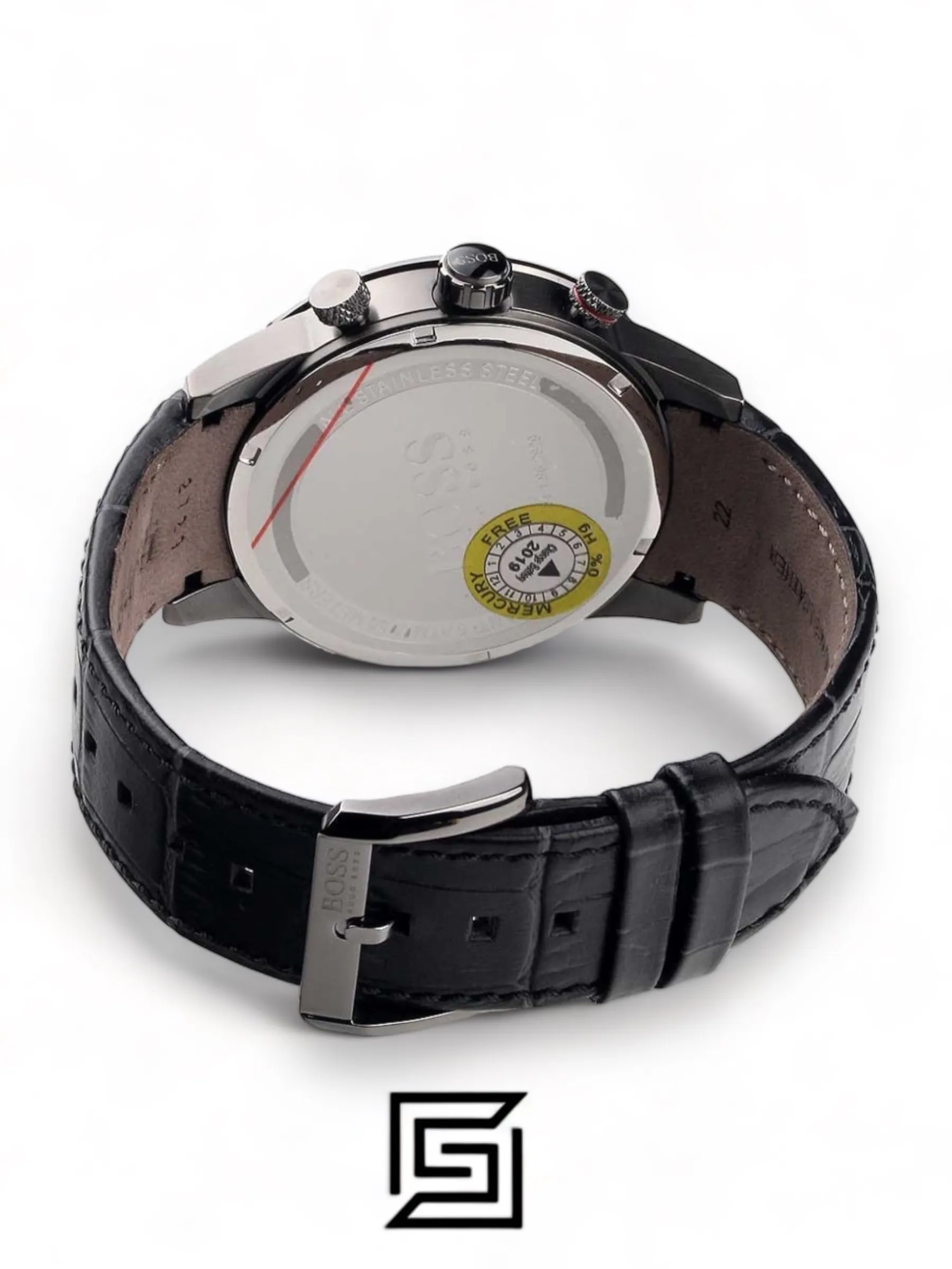 Men,Original Watches Hugo Boss watches Men's Black Dial Leather Band Watch - 1513445 Boss