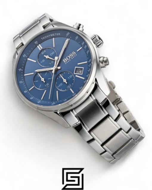 Men,Watches,Men,Original Watches Hugo Boss original-watches Grand Prix Men's Blue Dial Stainless Steel Band Watch - 1513478 Boss