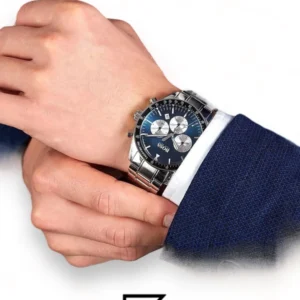 Men,Original Watches Hugo Boss watches Trophy Men's Blue Dial Stainless Steel Band Watch - 1513630 Boss