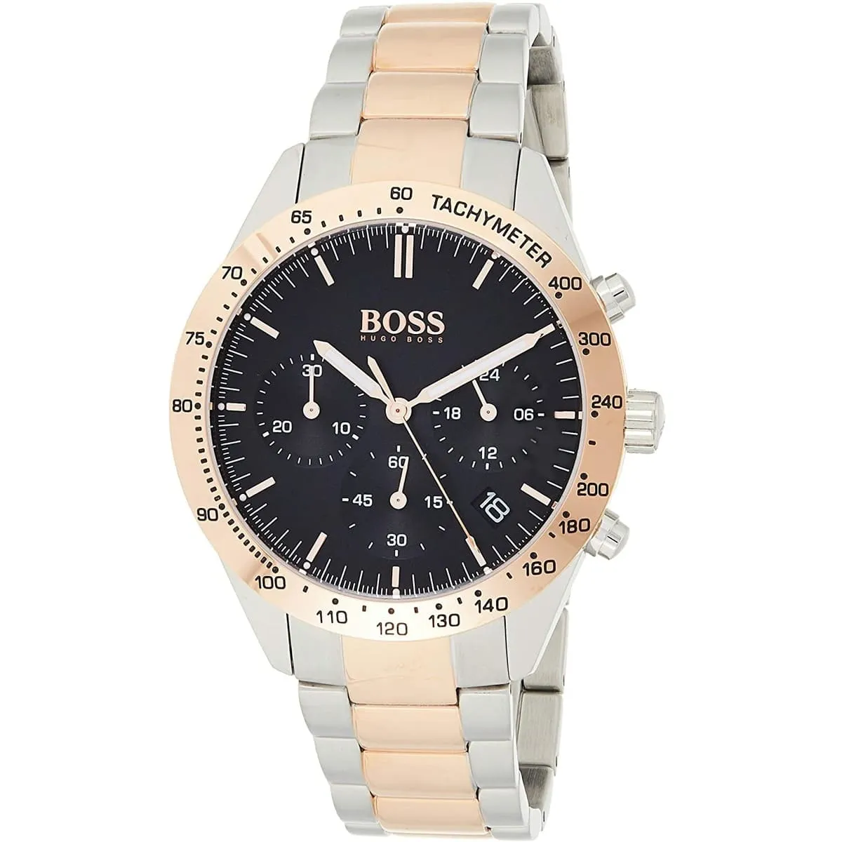 Men,Original Watches Hugo Boss original-watches 1513584 Black Talent Steel Two Tone Men