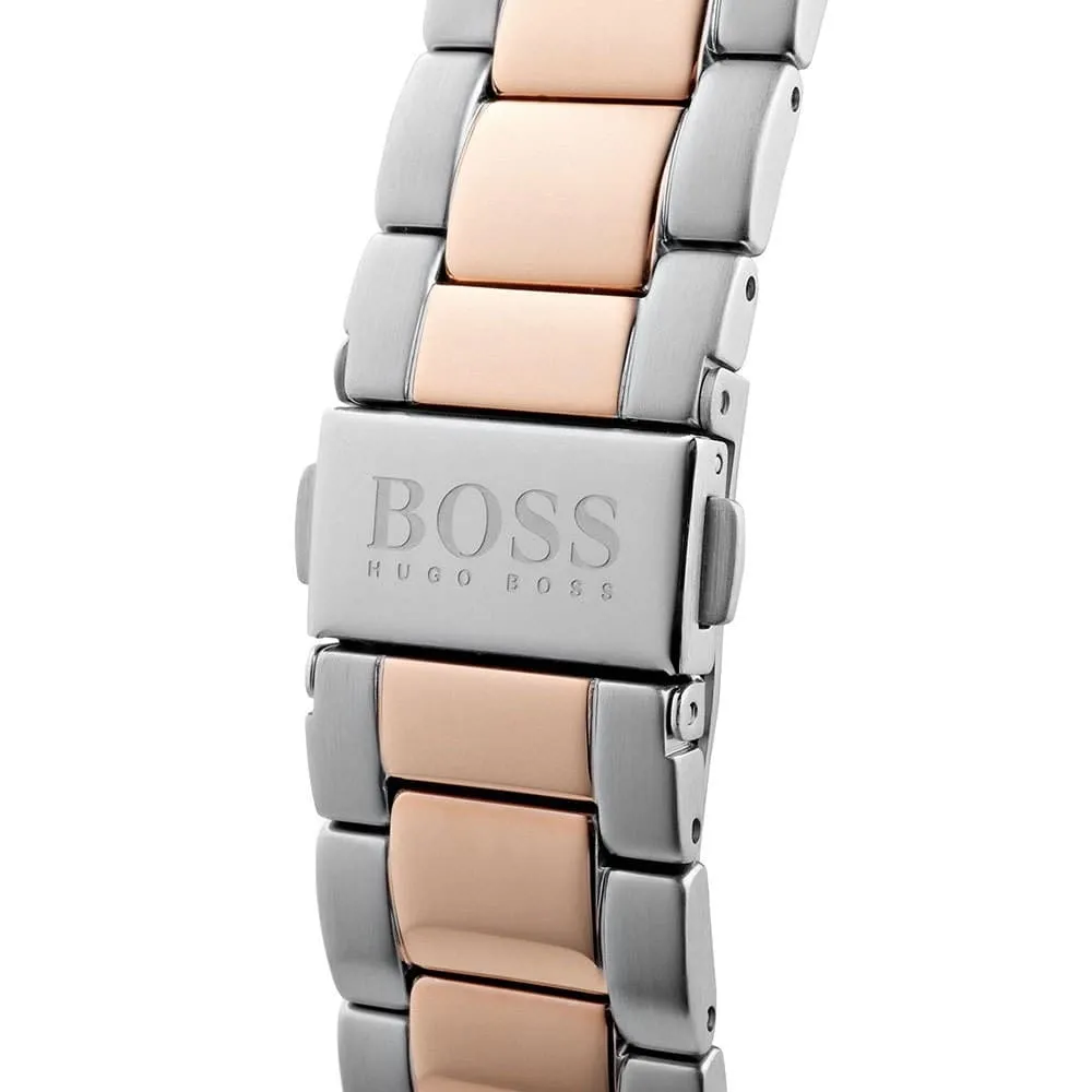 Men,Original Watches Hugo Boss original-watches 1513584 Black Talent Steel Two Tone Men