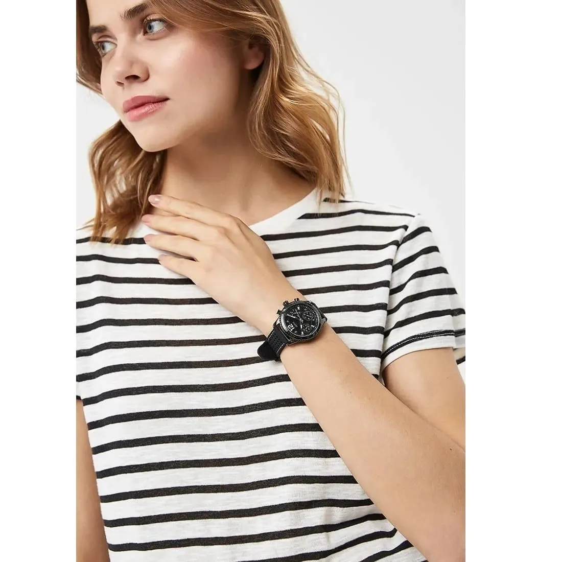 Original Watches,Women Guess original-watches Marina Women's Black Dial Silicone Band Watch - W1025L3 Guess