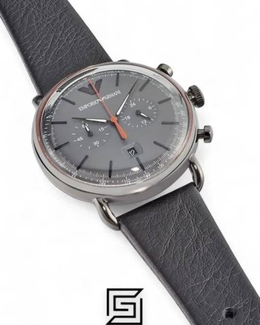 Men,Original Watches Armani watches Mens Chronograph Quartz Watch with Leather Strap - AR11168 Emporio Armani