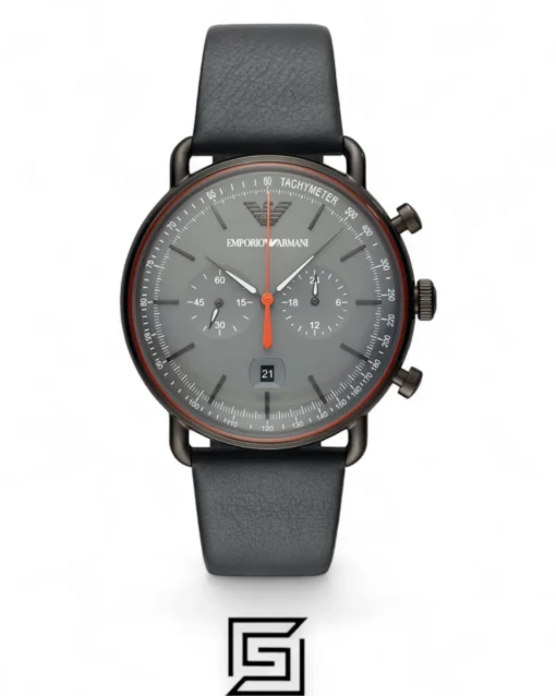 Men,Original Watches Armani watches Mens Chronograph Quartz Watch with Leather Strap - AR11168 Emporio Armani