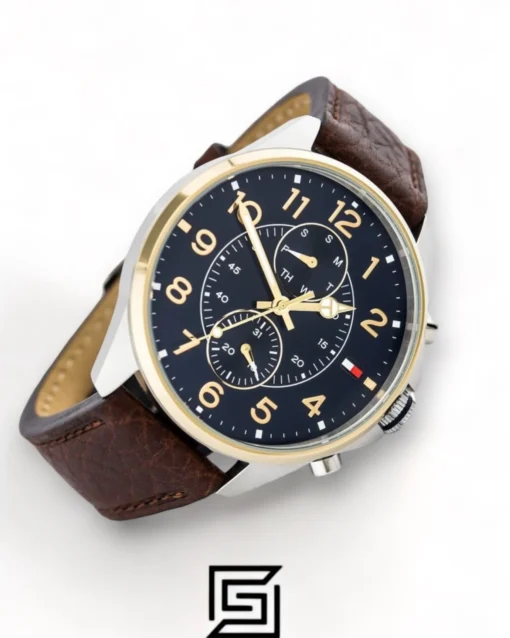 Men,Original Watches Tommy Hilfiger original-watches Men's Blue Dial Leather Band Watch - 1791275 Tommy Hilfiger