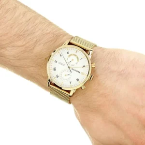 Men,Original Watches original-watches Tommy Hilfiger 1710403 Men's Kane Gold Chronograph Watch Tommy Hilfiger