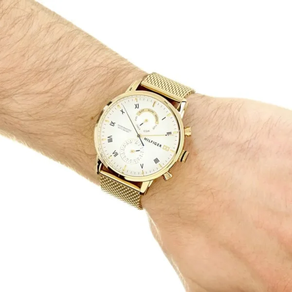 Men,Original Watches original-watches Tommy Hilfiger 1710403 Men's Kane Gold Chronograph Watch Tommy Hilfiger