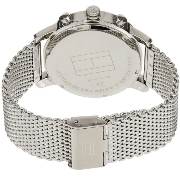 Men,Original Watches Tommy Hilfiger original-watches Analogue Multifunction Quartz Watch for Men with Silver Stainless Steel Mesh Bracelet - 1791292 Tommy Hilfiger