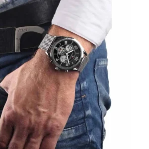 Men,Original Watches Tommy Hilfiger original-watches Analogue Multifunction Quartz Watch for Men with Silver Stainless Steel Mesh Bracelet - 1791292 Tommy Hilfiger