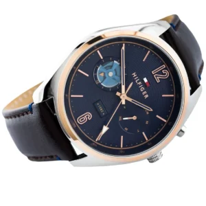 Men,Original Watches Tommy Hilfiger original-watches Men's Blue Dial Leather Band Watch - 1791549 Tommy Hilfiger