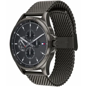 Men,Original Watches Tommy Hilfiger original-watches 1791613 Stainless Steel Round Analog Water Resistant Watch for Men - Dark Grey Tommy Hilfiger