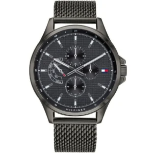 Men,Original Watches Tommy Hilfiger original-watches 1791613 Stainless Steel Round Analog Water Resistant Watch for Men - Dark Grey Tommy Hilfiger