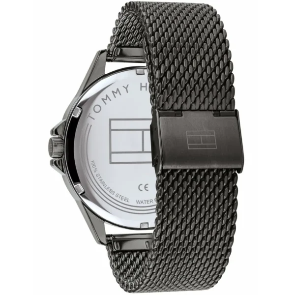 Men,Original Watches Tommy Hilfiger original-watches 1791613 Stainless Steel Round Analog Water Resistant Watch for Men - Dark Grey Tommy Hilfiger