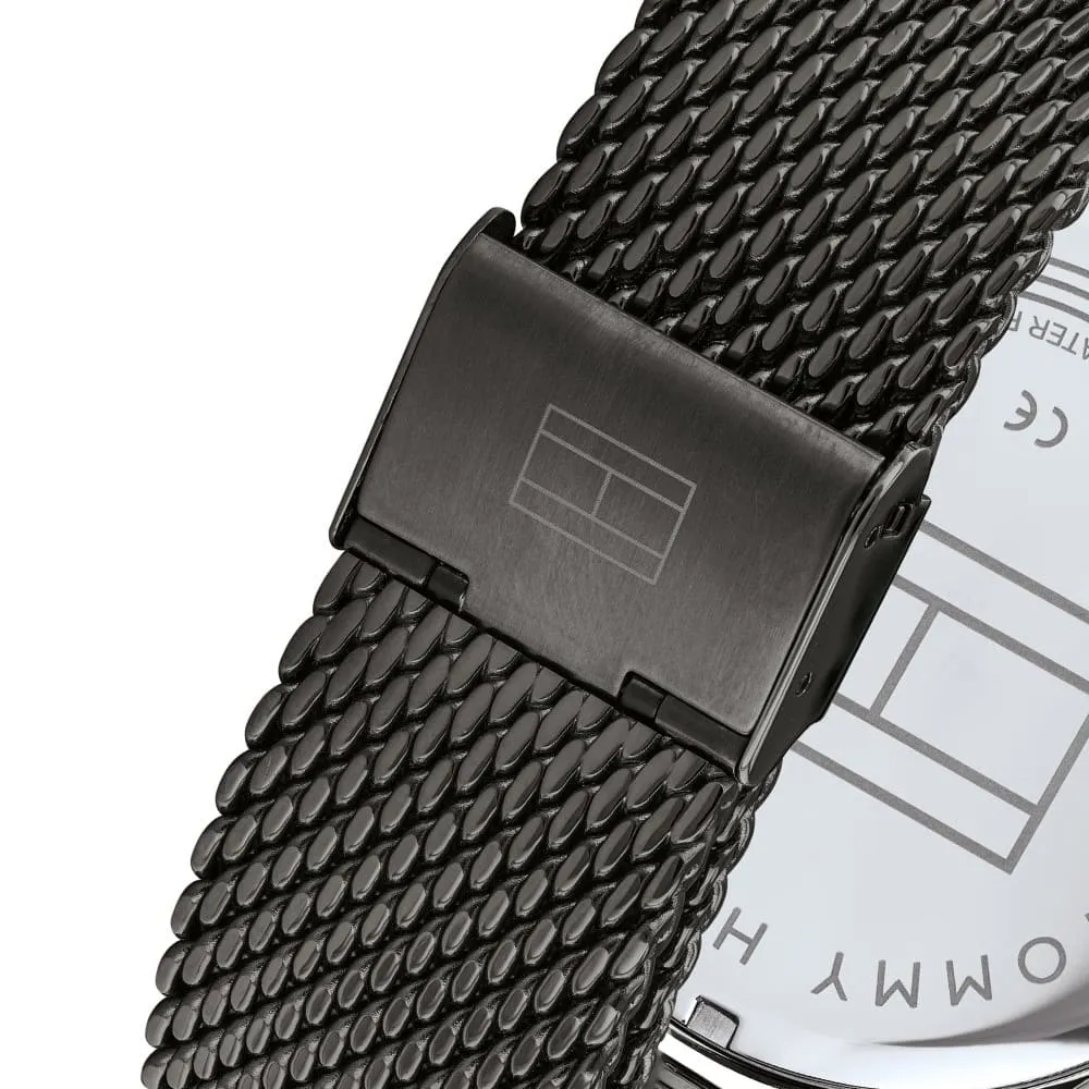 Men,Original Watches Tommy Hilfiger original-watches 1791613 Stainless Steel Round Analog Water Resistant Watch for Men - Dark Grey Tommy Hilfiger