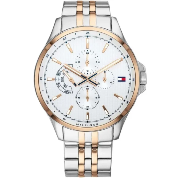 Men,Original Watches Tommy Hilfiger original-watches 1791617 Stainless Steel Round Analog Water Resistant Watch for Men Tommy Hilfiger