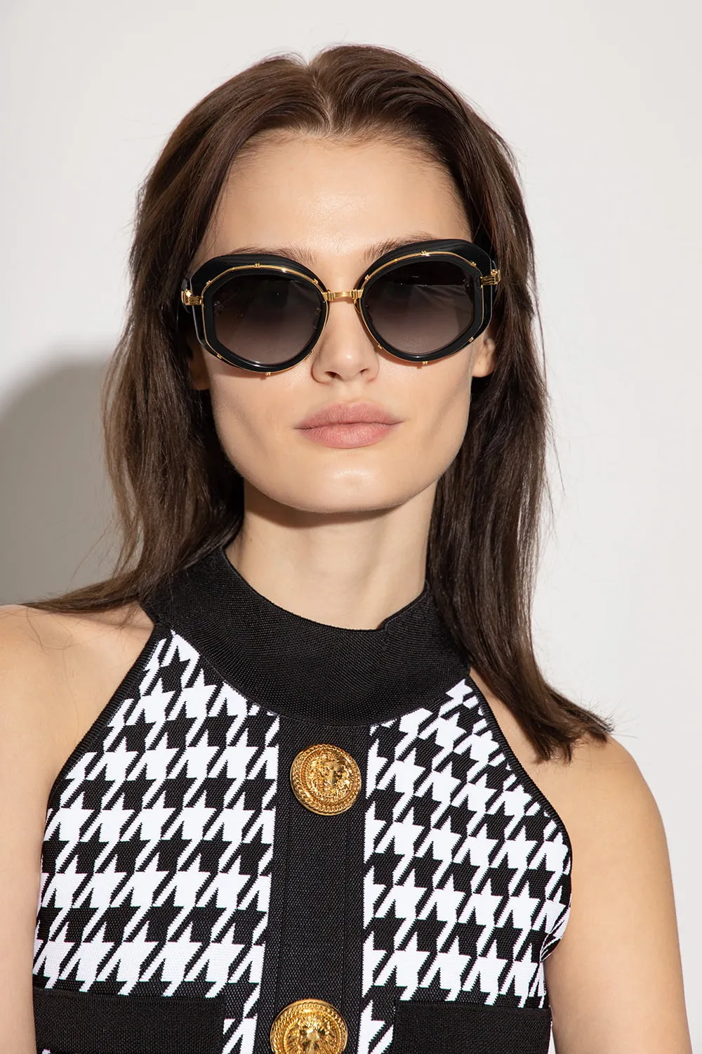 Sunglasses,Women Balmain BLACK ‘BRIGITTE’ SUNGLASSES Balenciaga