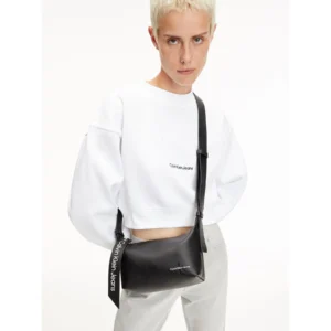 Bags,Leather,Women bags Calvin Klein Jeans K60K610552 logo-tag cross body bag black Calvin Klein