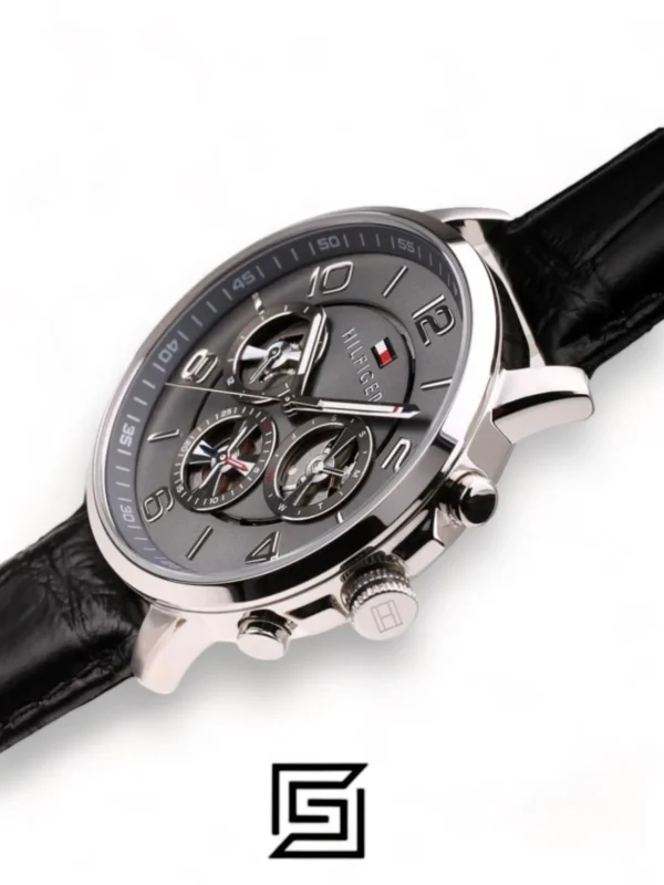 Men,Original Watches Tommy Hilfiger watches Men's Multi Dial Quartz Watch with Leather Strap - 1791289 Tommy Hilfiger