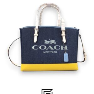 Coach leather Mollie Tote Bag 25 In Colorblock C4085 - Image 1