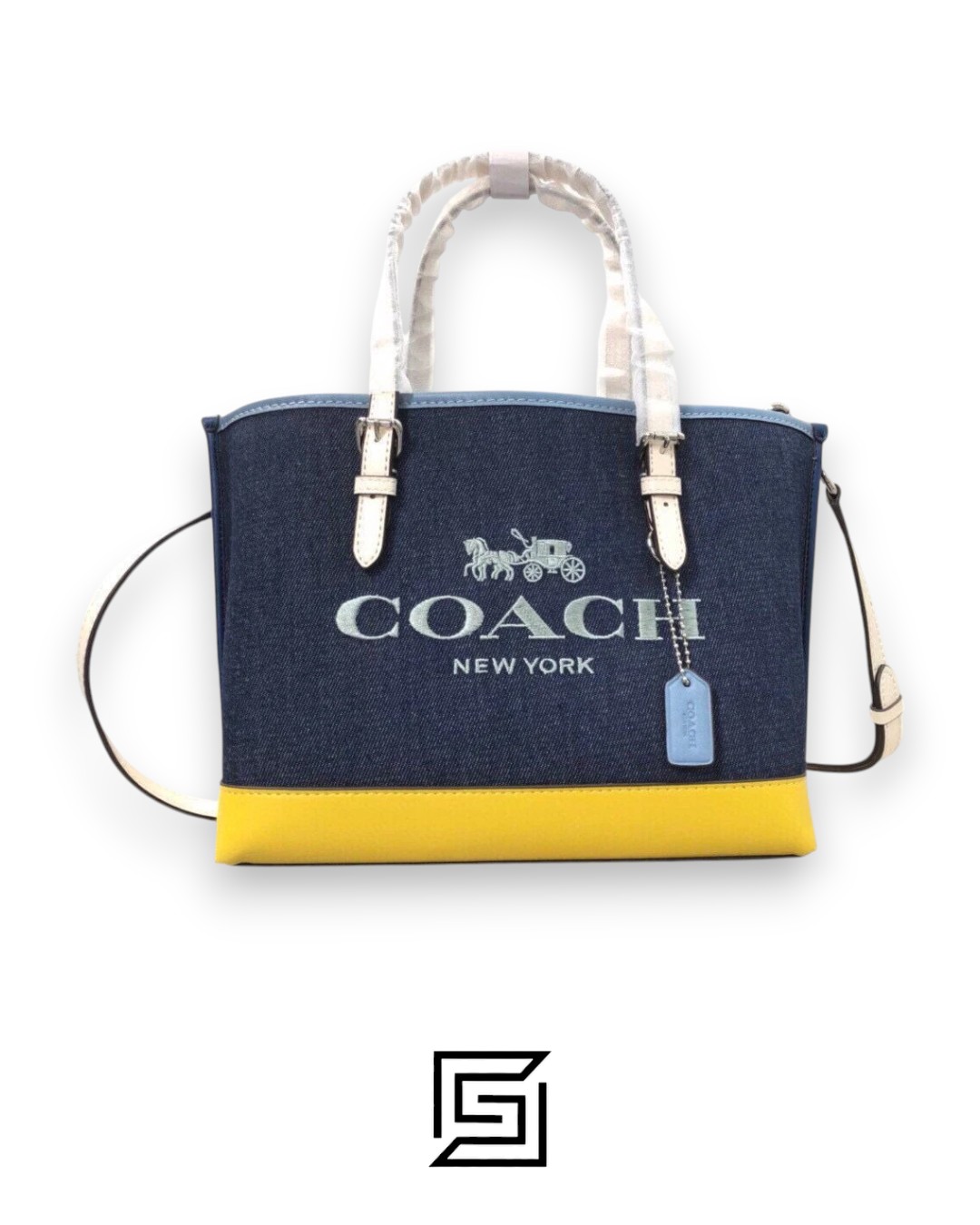Coach leather Mollie Tote Bag 25 In Colorblock C4085 - Image 1