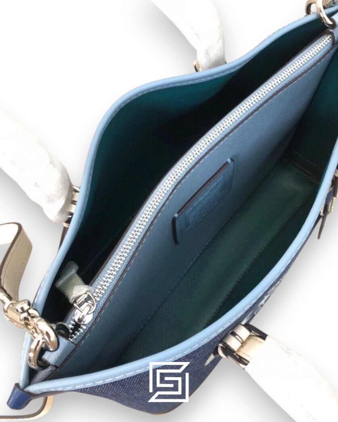 Coach leather Mollie Tote Bag 25 In Colorblock C4085 - Image 2