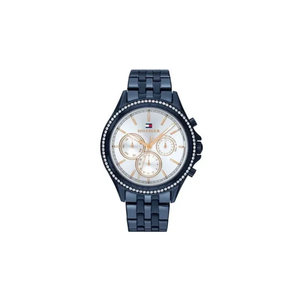 Original Watches,Women Tommy Hilfiger original-watches Women's Round Shape Stainless Steel Analog Wrist Watch 38 mm - Blue - 1782003 Tommy Hilfiger