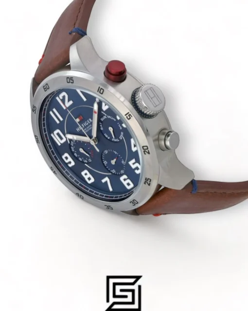 Men,Watches,Men,Original Watches Tommy Hilfiger watches Men's Blue Dial Leather Band Watch - 1791066 Tommy Hilfiger