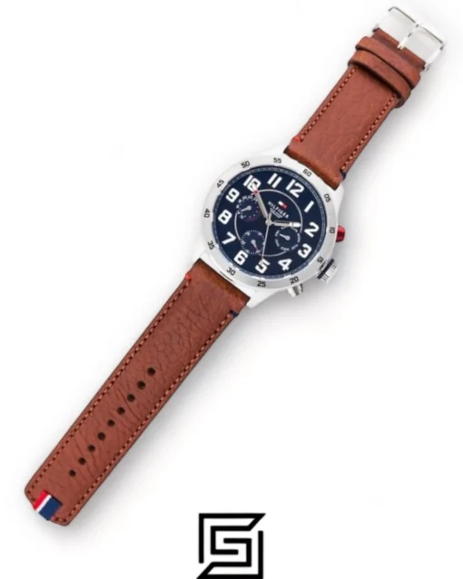 Men,Watches,Men,Original Watches Tommy Hilfiger watches Men's Blue Dial Leather Band Watch - 1791066 Tommy Hilfiger