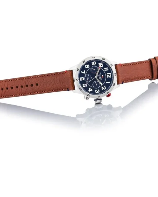 Men,Watches,Men,Original Watches Tommy Hilfiger watches Men's Blue Dial Leather Band Watch - 1791066 Tommy Hilfiger