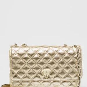 Bags,Leather,Women bags Guess Cessily Shoulder Bag and Trotter Verne Gold HWMG7679210 GOL Guess