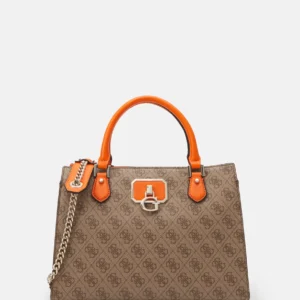 Bags,Leather,Women Guess bags ALISA GIRLFRIEND SATCHEL - Handbag GU151H38Z-B11 ORANGE Guess