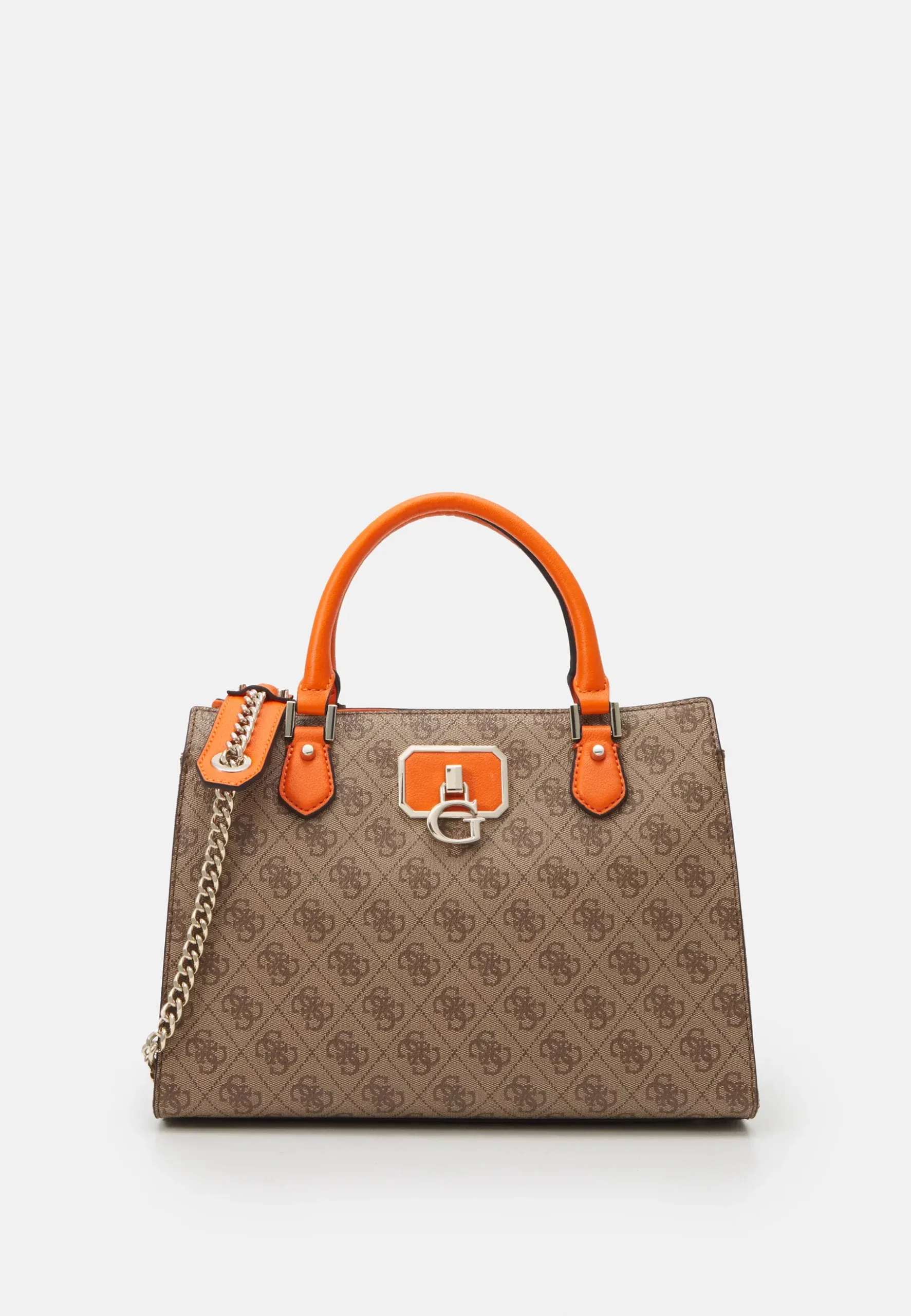 Bags,Leather,Women Guess bags ALISA GIRLFRIEND SATCHEL - Handbag GU151H38Z-B11 ORANGE Guess