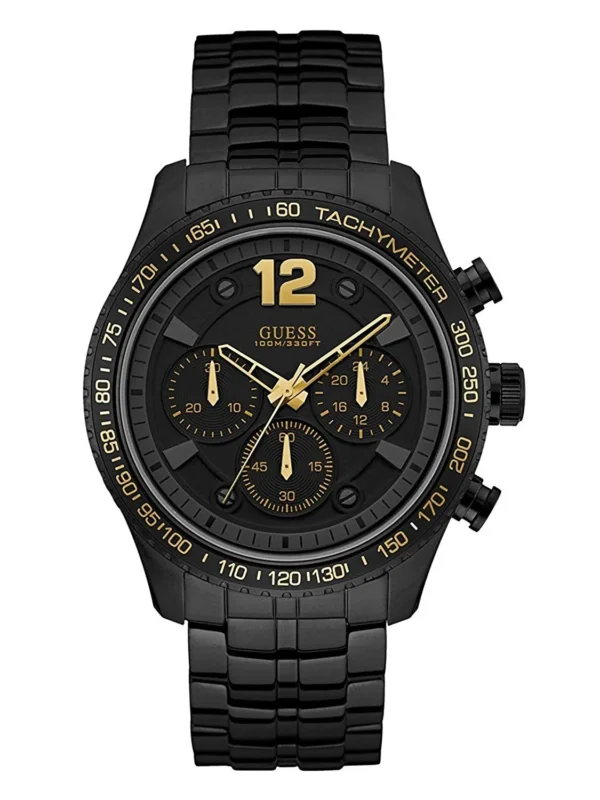 Men,Original Watches Guess original-watches Men's Black Dial Stainless Steel Band Watch - W0969G2 Guess