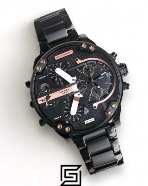 Men,Original Watches Diesel original-watches Black Stainless Black dial Chronograph for Men - DZ7312 Diesel