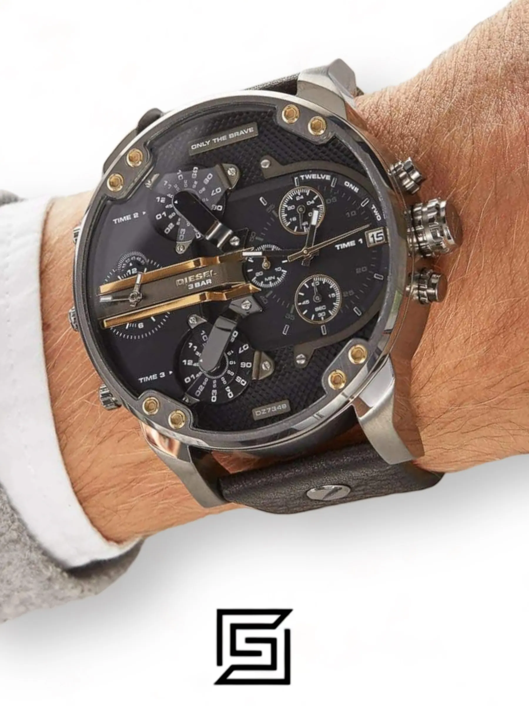 Men,Original Watches Diesel watches Men's Mr.Daddy Water Resistant Chronograph Watch DZ7348 Diesel