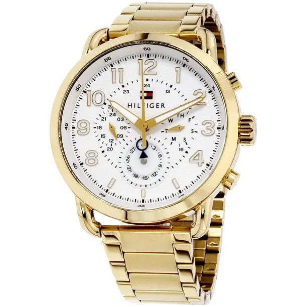 Men,Original Watches Tommy Hilfiger original-watches White Dial Stainless Steel Band Watch - 1791455 Tommy Hilfiger