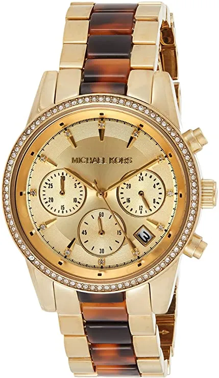 Watches,Women Michael Kors watches Women's Ritz Gold-Tone Watch MK6322 Michael Kors