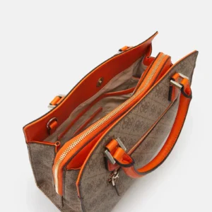 Bags,Leather,Women Guess bags ALISA GIRLFRIEND SATCHEL - Handbag GU151H38Z-B11 ORANGE Guess