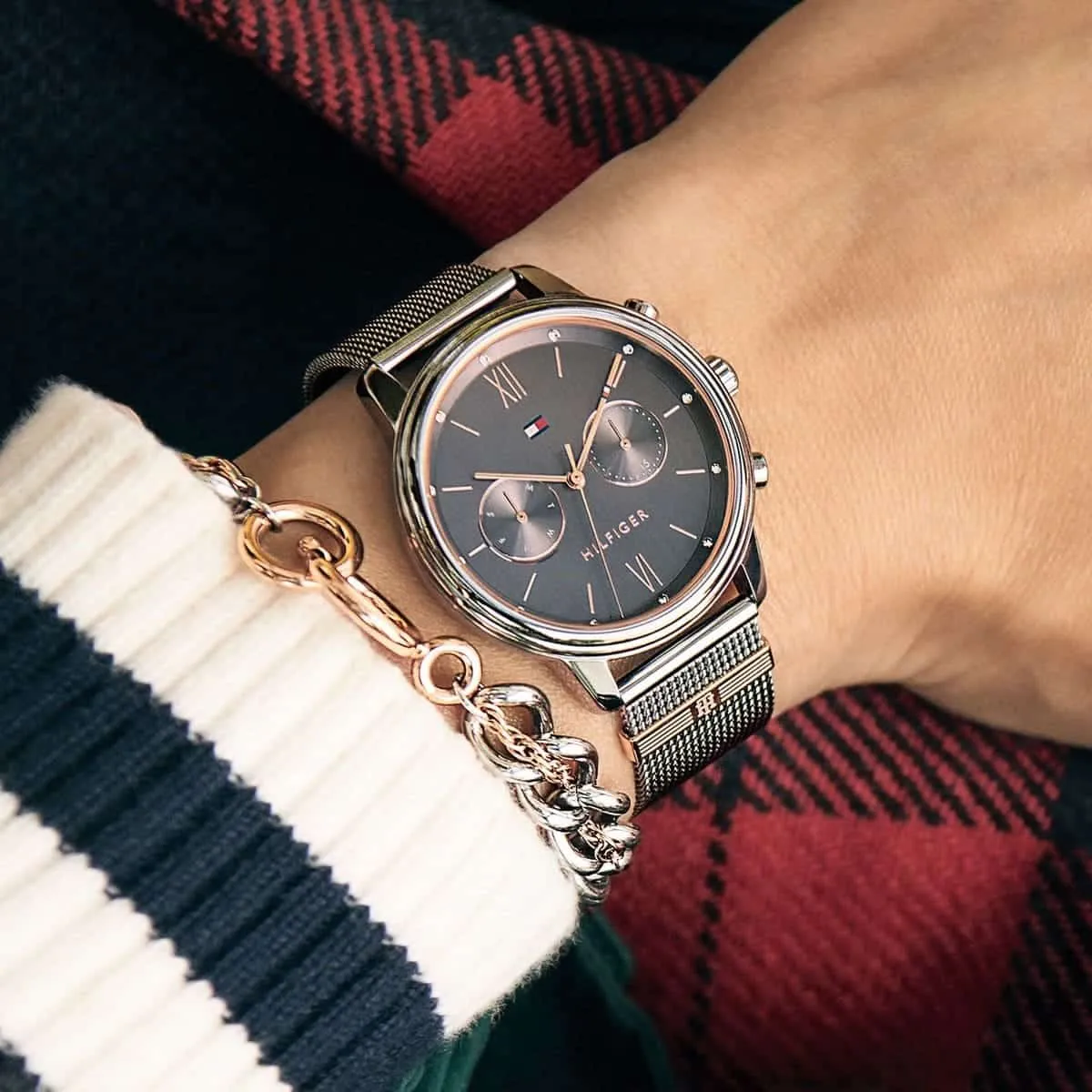 Original Watches,Women Tommy Hilfiger original-watches Women's Quartz Stainless Steel and Mesh - 1782304 Tommy Hilfiger